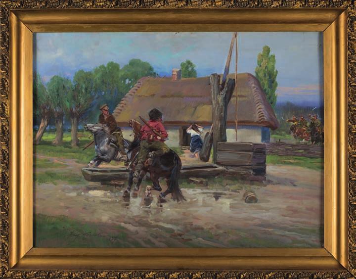 11. jerzy KOSSAK (1886-1955) SPOtKANie Olej, płótno,