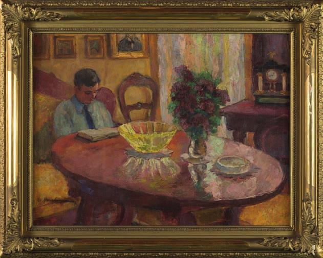 19. Wincenty WODZInOWSKI (1886-1940) POrtret MężCZyZNy Olej, tektura, 38 x 48 cm, sygn. l.d.: W. Wodzinowski 1921. 4.000,- Malarz, uczeń Gersona (1880-1881) oraz krakowskiej SSP (1881-1889) w pracowni Loefflera, Matejki i Łuszczkiewicza.