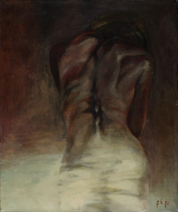 49. Władysław jackiewicz (1924-2016) AKt Z CyKLU PeJZAże CiAŁA Olej, płótno, 150 x 130 cm, sygn.. p.d.: Jackiewicz.