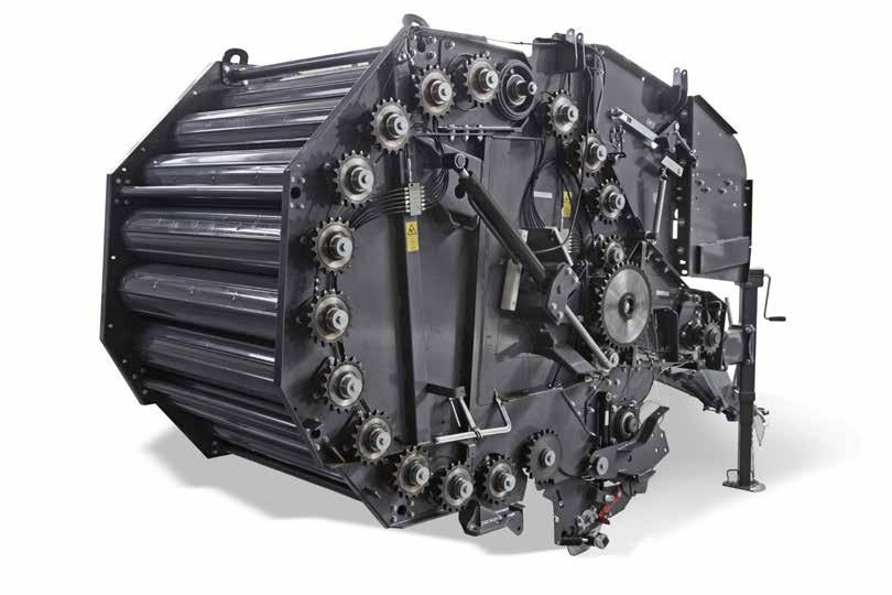 Wzmocnione koła zębate ze stali hartowanej Przeznaczona do ciężkich prac Zgniot hydrauliczny beli Podwójne łożysko baryłkowe dla najwyższych obciążeń Centralne smarowanie Niewielkie przestrzenie