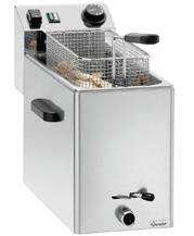 timer pojemnik na tłuszcz sygnał dźwiękowy po upływie czasu grillowania moc przyłączeniowa: 2,2 kw 230 V 50/60 Hz wymiary: szer. 410 x gł. 400 x wys.