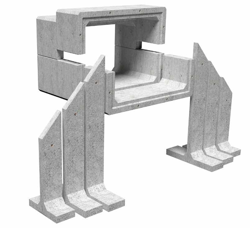 Prefabrykaty o długości modularnej 99 cm oraz szerokościach od 1,00 m do 4,50 m i wysokościach od 1,00 m do 4,00 m, wytwarzane są jako zamknięte lub dwudzielne, w oparciu o normę PN-EN 14844+A2:2012