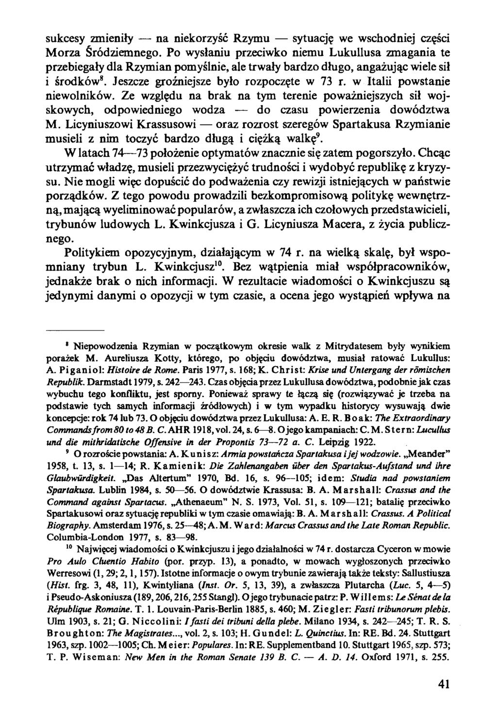 sukcesy zmieniły na niekorzyść Rzymu sytuację we wschodniej części Morza Śródziemnego.