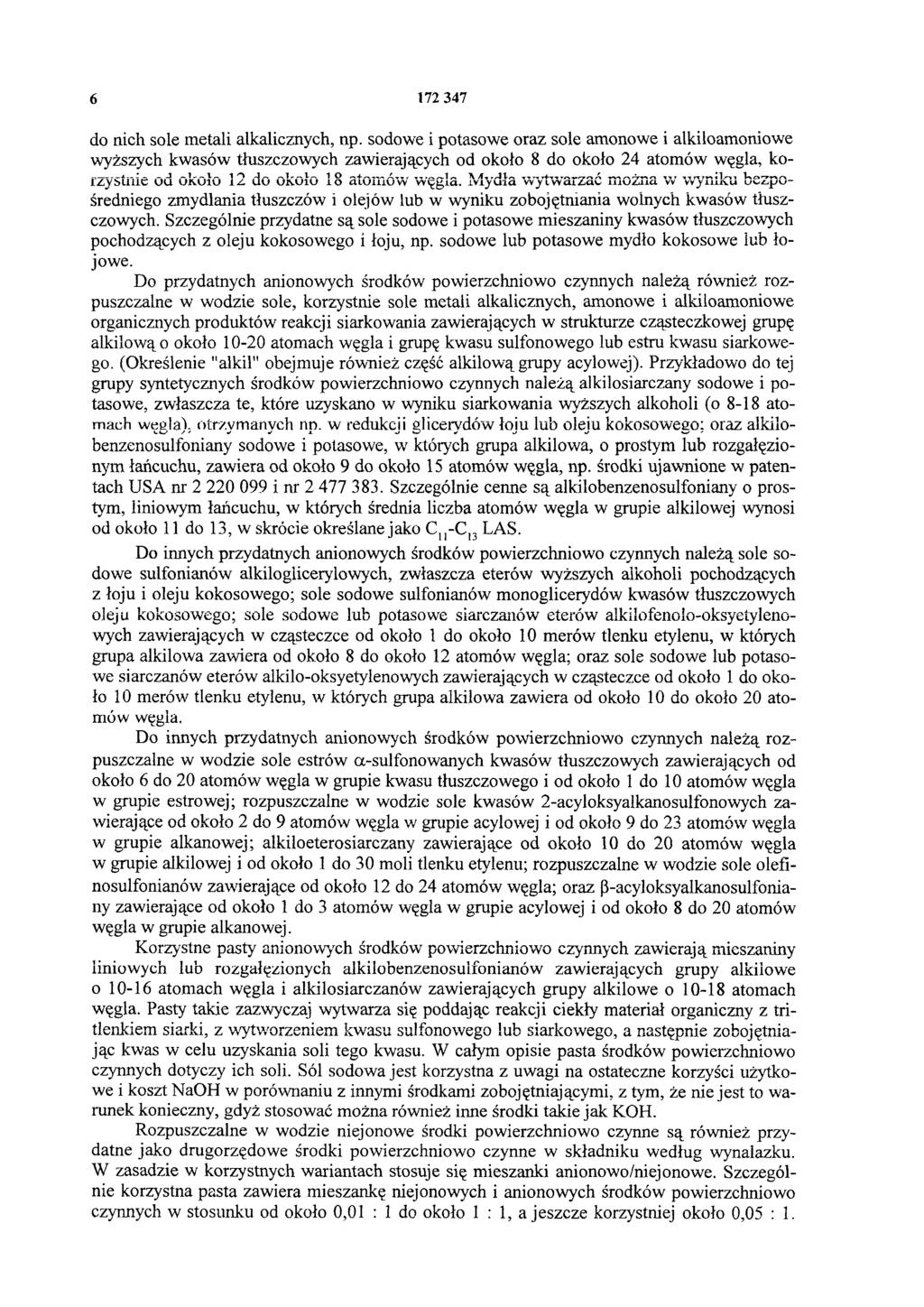 6 172 347 do nich sole metali alkalicznych, np.