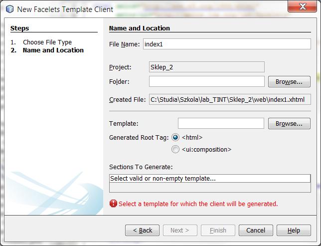 template.xhtml w polu Browse pola Template.
