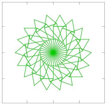 Wywołaj funkcję rozeta3 dla parametru n = 18. Ćwiczenie 5.