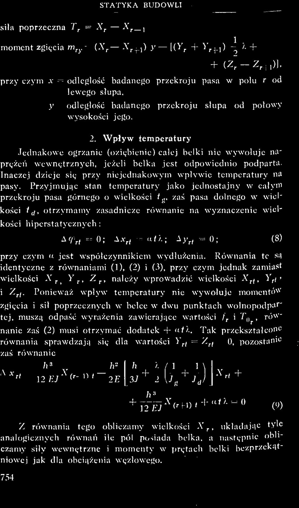 = Z r ( = 0, pozostanie zaś równanie h* h h \ 3J " 2 U 8 * r