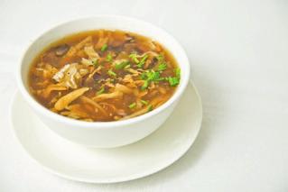 bamboo shoots, poultry mince, egg, Sichuan pepper) 酸辣汤 Zupa tęczowa 7,00