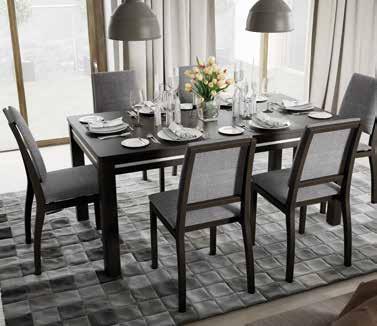 Stoły Sunny 2 + Desjo 101 SUNNY 2 stół rozkładany folding table biały połysk white HG 160-234 x 76 x 90 cm 160-234 x 76 x 90 cm SUNNY 2 stół rozkładany folding table wenge