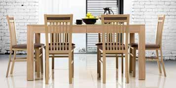 Stoły Uran 2 + Mars 141 URAN 2 stół rozkładany folding table biały matowy white matt 130-180 x 76 x 130 cm 130-180 x 76 x 130 cm URAN 2 stół rozkładany