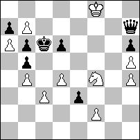 B. 2...G:b7 3.S:b7+ Kb6 4.Sd8 Gg5 5.Sg6(f3)! Złuda tematowa 5.Sf7? G:h4 6.Se5 Sf6 7.Sf3 Gg3!-+. 5...G:d8 6.Se5. 6.e4? Gf6! 7.e5 Gg7! 8.e6 (8.Kf2 Sh6 9.Kf3 Sf7 10.Kf4 Kc5 11.Ke4 Kc4 12.Kf5 Kd4! +) 8.