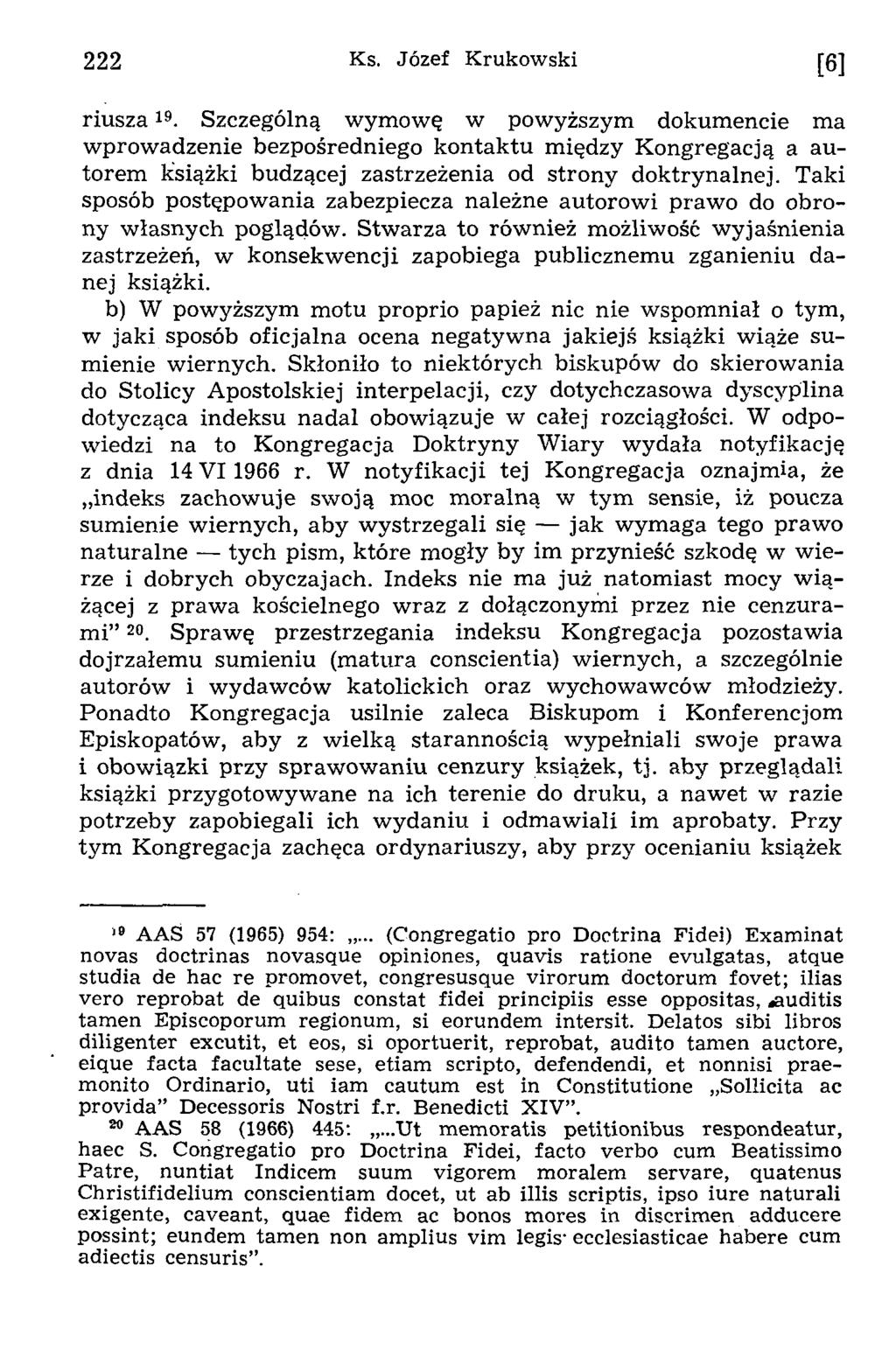 222 Ks. Józef Krukowski [6] riu sz a 19.
