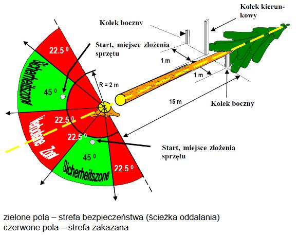 Zawodnicy mają 30 minut na ocenę wylosowanych drzew, ustalenie kierunku obalania, zaakceptowanie lub złożenie odwołania w przypadku gdy drzewo nie spełnia wymagań zawodów.