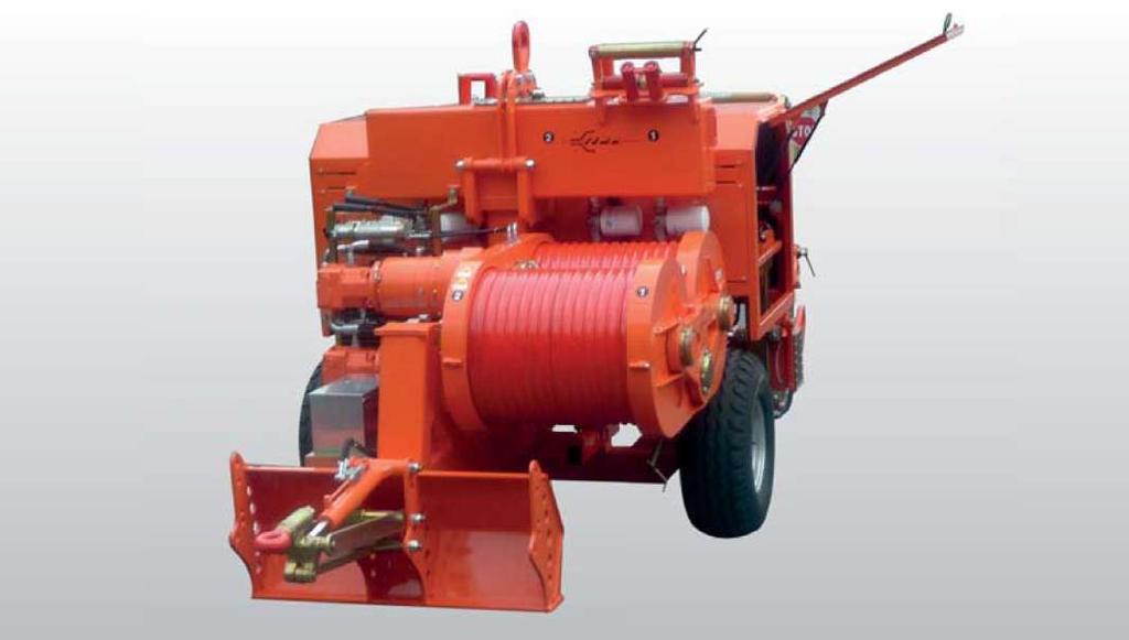 Podwójna wciągarka hydrauliczna model 107R4.