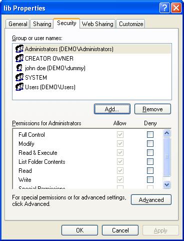 c. Access Permissions: izaberite Read, Run scripts, Write. slika 12 5.