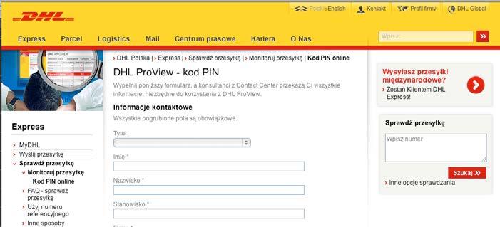 Przed przystąpieniem do rejestracji należy przygotować kody PIN dla każdego z kont, które będą