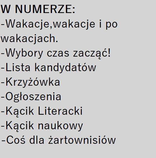 Jak co roku już wkrótce będziemy wybierać nowe Prezydium