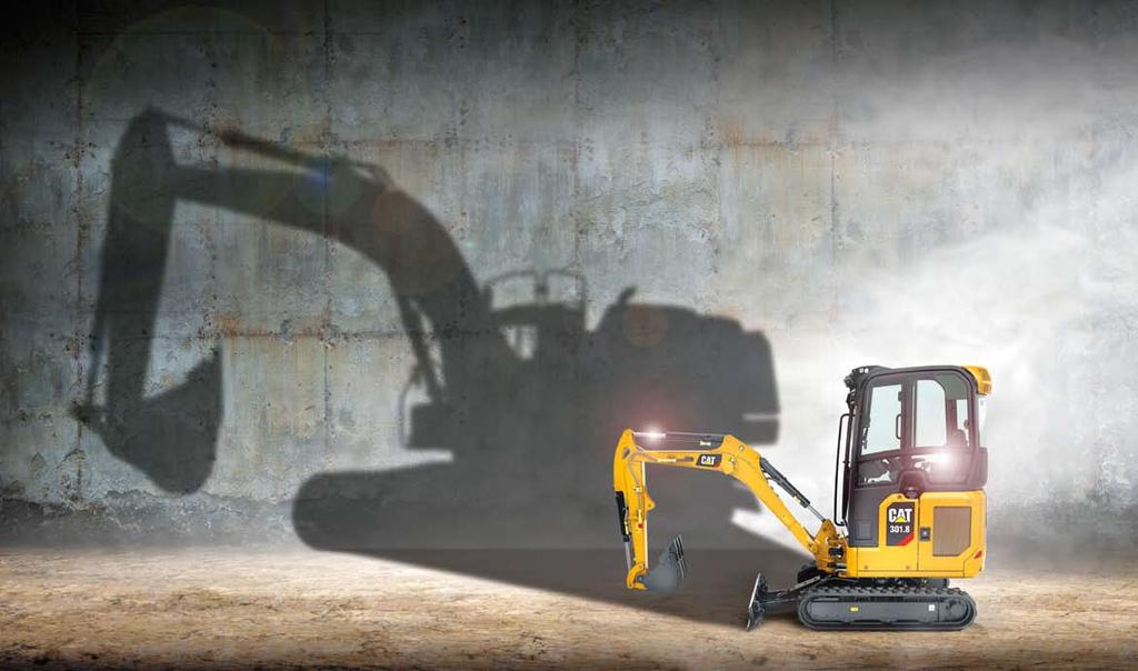 nowe minikoparki CAT 301.