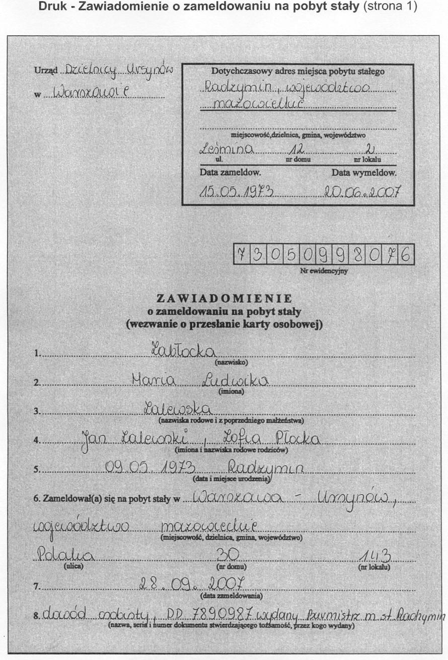 Poniżej przykład (2)