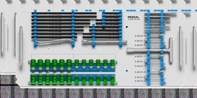 INSTRUMENTARIA / INSTRUMENT SETS - SYSTEM S 8 7 6 5 10 27 28 1 2 3 4 9 16 15 14 13 12 11 24 25 19 26 22 23 18 21 17 Instrumentarium do stabilizatora zewnętrznego, system - S / Instrument sets for