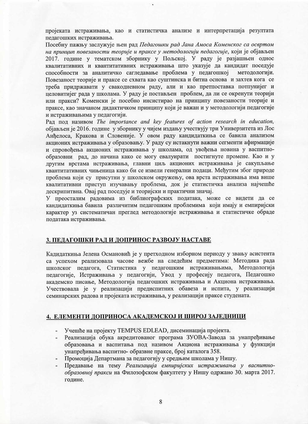 rlpojel{ata HCTpaxHBaELa, Kao H ctathcthqka ahajih3e H HHTepllpeTal Hja pe3yitrata IIez[aromKHx HCTpamcllBalLa. Tloce6Hy TiaREE>y 3zlon:y>Ecvie H.