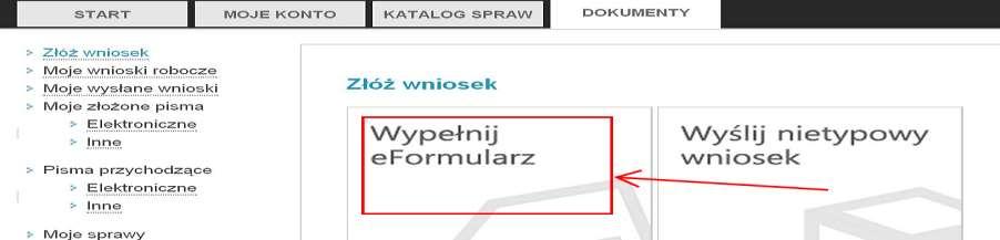 9) 1 Za pośrednictwem systemu EBOI składane są elektroniczne formularze do m.in.