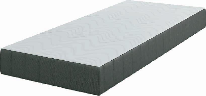 MATERAC PIANKOWY F55 Materac o grubości 14 cm z 6 cm rdzeniem z pianki wysokoelastycznej i 6 cm pianki poliuretanowej. 80x200 cm, 1 SZT.