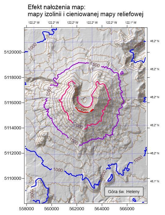 Rysunek 3.3 Dwuwarstwowa mapa góry św.