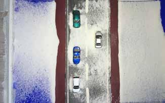 Results Changes in the air speed over traffic-bearing surface of the road showed that in ground blizzard (air flow height up to 2 3 m) car flow on the surface of the road contributes to blizzard