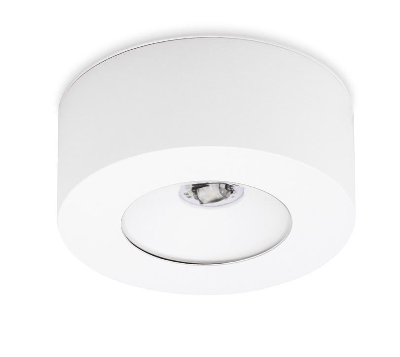 OŚWETLENE AWARYJNE OPRAWY DOŚWETLAJĄCE OWA ALSU LED natynkowa OWA N14 LED 2458/2015 P 65 60 biały RAL 9003 Ø140 czarny RAL 9005 Napięcie zasilania 230V AC 50/60Hz 230V AC 50/60Hz 80 275V DC 230V AC