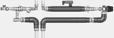 Schemat instalacji grzanie i chłodzenie dynamiczne [system hydrobox] Schematy hydrauliczne z powietrznymi pompami ciepła typu split Schematy hydrauliczne z powietrznymi pompami ciepła typu split