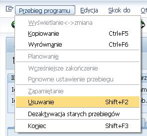 Propozycję odsetek można usunąć wybierając z menu