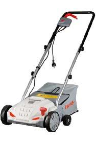 KOSIARKI I WERTYKULATORY IKRA KOSIARKI ELEKTRYCZNE IERM 1434 IERM 1638 Silnik 1400 W 1600 W Szerokość cięcia 34 cm 38 cm Wysokość cięcia 5