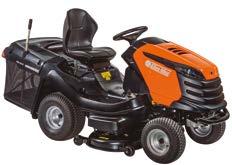 Traktory ogrodowe do pielęgnacji dużych powierzchni Linia OM 106 przekładnia hydrostatyczna Tuff Torque uruchamiana pedałem pedał sprzęgła uruchamiany jest hydraulicznie, co pozwala na ograniczenie