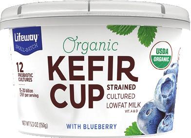 3oz BLUEBERRY LAVENDER 0 17077 30206 7 CONVENTIONAL KEFIR CUP 6oz NATURAL 0