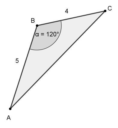 tgα = 4 3 Zadanie 2.