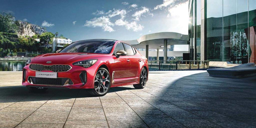 WITAMY W ŚWIECIE GRAN TURISMO Eleganckie, starannie ukształtowane nadwozie nowej Kia Stinger to