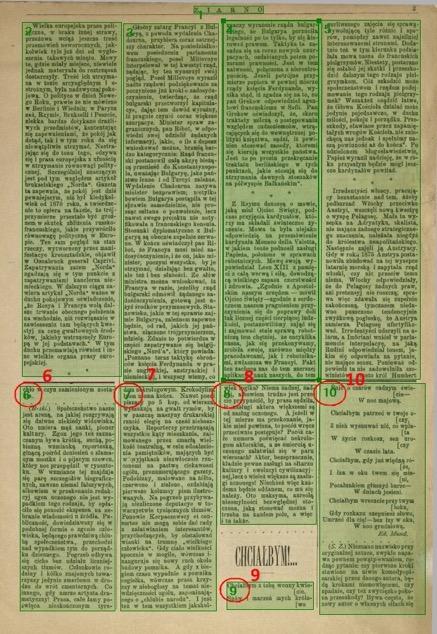 uwzględniające graficzny układ stron