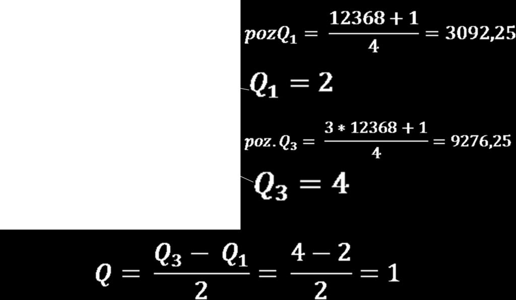 2. Dla szeregu rozdzielczego: 3. dla szeregu przedziałowego: Q 1 = x n III kwartyl 1. Pozycja kwartyla: Q 1 = X 0 + (pozq 1 nk) C n 0 poz. Q 3 = 3 + 1 4 2.