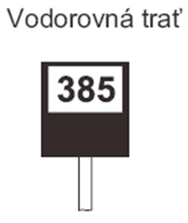 Označenie miesta na trati zo sťaženým prístupom záchrannej služby 448.