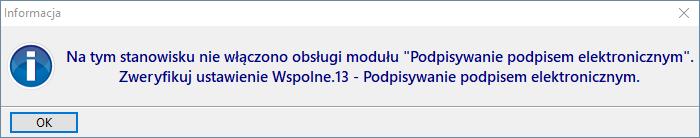 i próbie wybrania funkcji zatwierdzenia realizacji częściowej lub zamykającej, Rysunek 9 Komunikat informacyjny podczas realizacji Na tym stanowisku nie zrealizujesz żadnej recepty. Gratulacje!