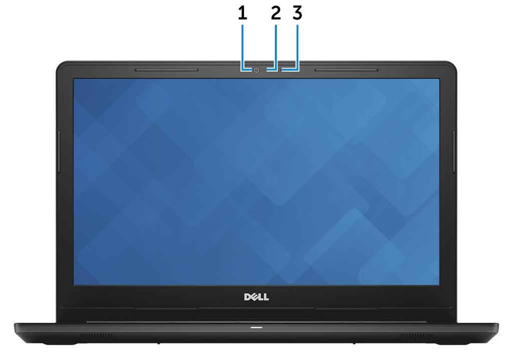 2 Touchpad Move your finger on the touchpad to move the mouse pointer. Tap to left-click and two finger tap to right-click. 3 Right-click area Press to right-click.