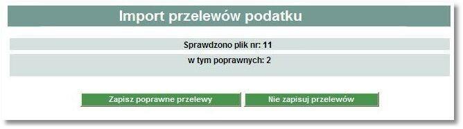 Import przelewów podatku Import przelewów podatku dostępny jest w opcji Przelewy -> Import przelewów podatku. Po wybraniu opcji importu pojawia się okienko z możliwością wybrania pliku z danymi.