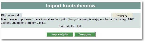 Po wybraniu tej opcji pojawia się okienko z możliwością wybrania pliku z danymi.
