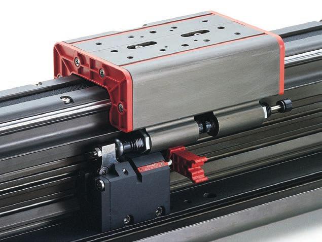 One pneumatic piston lifts an irreversible mechanical end stroke by a toggle