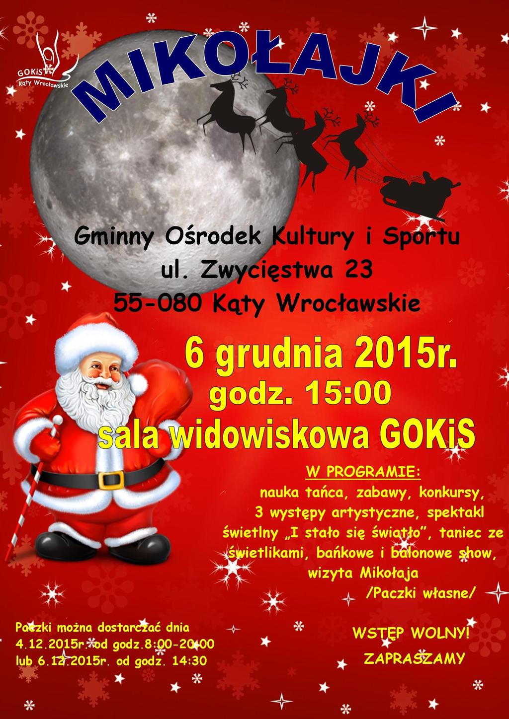 W tym numerze: Mikołajki 1 Poszukujemy wolontariuszy 2 Wystawa gołębi pocztowych 3 Jasełka uliczne 4 Wieczór w Filharmonii 5 Spotkanie z przedstawicielami Policji 6 Plan zajęć kulturalnych 7 Święto