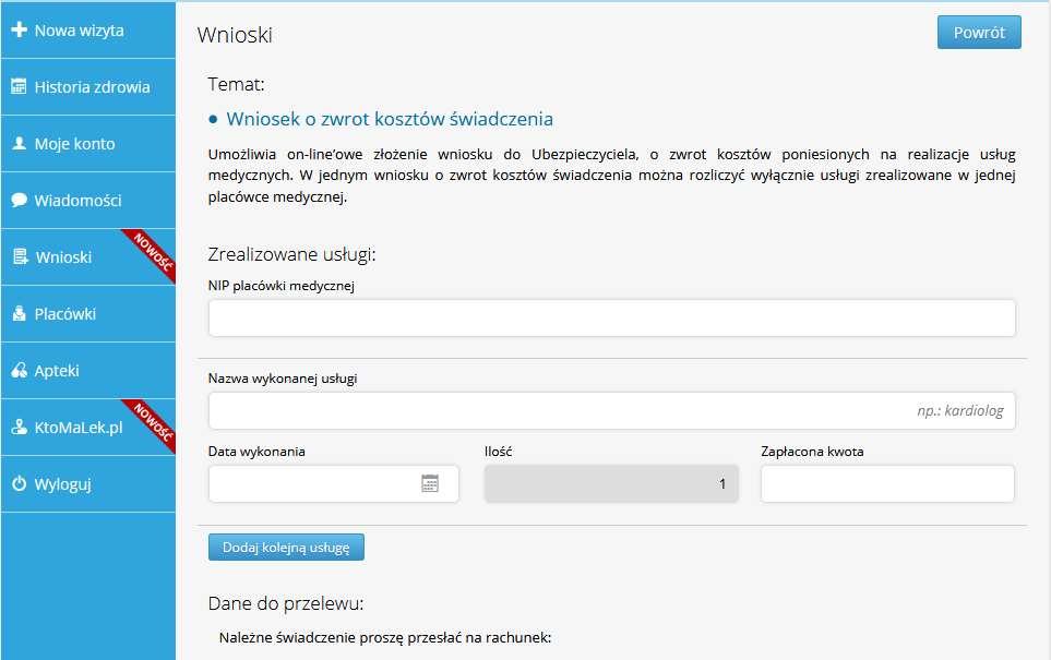 Wniosek papierowy