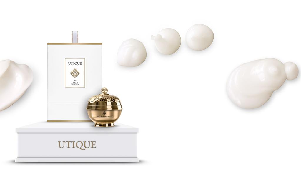 32 UTIQUE UTIQUE 33 UTIQUE AKTYWNY KREM POD OCZY EYE COMPLEX EYE CREAM COMPLEX 502028 Pojemność: 20 ml 590,00 PLN 29 500,00 PLN / 1 l Oczy są zwierciadłem duszy.