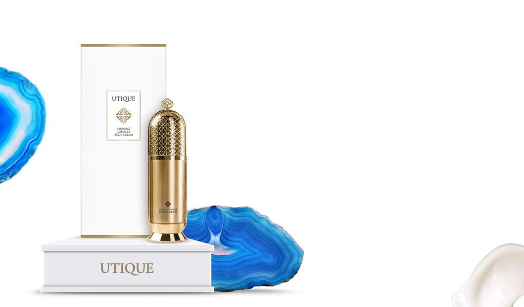 38 UTIQUE UTIQUE 39 UTIQUE SILNIE UJĘDRNIAJĄCY KREM DO CIAŁA FIRMING COMPLEX FIRMING COMPLEX BODY CREAM 502032 Pojemność: 120 ml 690,00 PLN 5750,00 PLN / 1 l Zadbane i zdrowo wyglądające ciało to