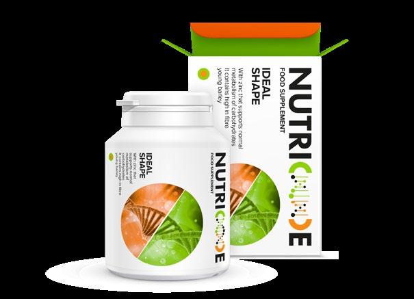 82 NUTRICODE NUTRICODE 83 IDEAL SHAPE NATURALNY ELIKSIR MŁODOŚCI I BOGATE ŹRÓDŁO ZDROWIA: każda kapsułka to prozdrowotna bomba witamin, aminokwasów i minerałów młody jęczmień, dzięki wysokiej